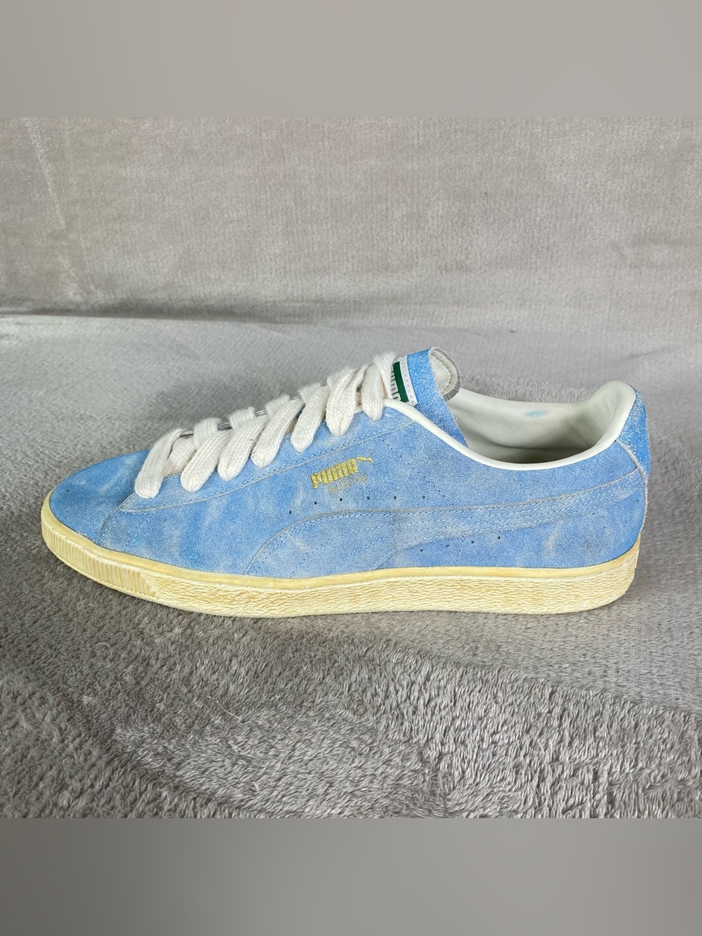 Puma Faded Suede 399654-01 Mens Sneakers Size 13 Blue Athletic Shoes NEW - Picture 2 of 10